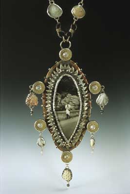 Cottonplant, Arkansas/Roadside Beach Dreams: Necklace with Handmade Chain 